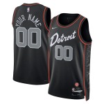 Maillot NBA Detroit Pistons Personnalisable Nike 2023-24 City Edition Noir Swingman - Homme